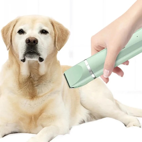 4-i-1 Multifunktionell Elektrisk Hundtrimmer för Grooming Sladdlös Hundrakapparat Trimmer Lågt Ljud Husdjursvårdsverktyg