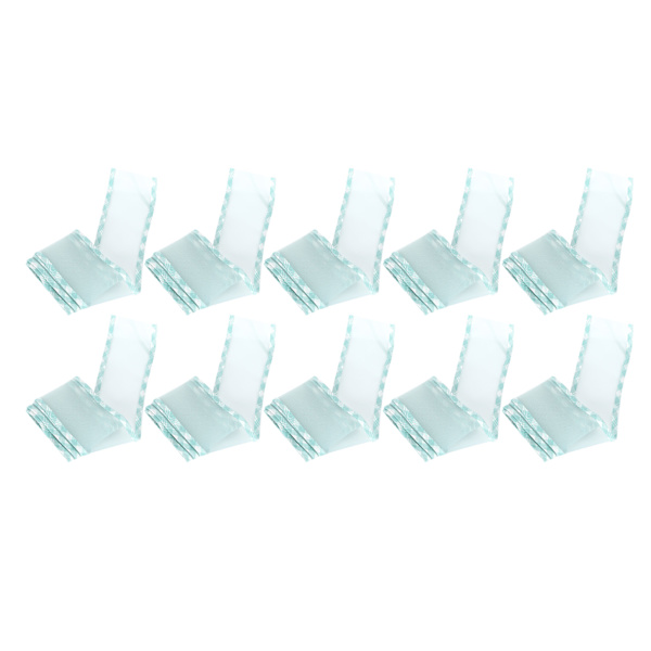 10 meter kantbånd polyester tyll for klær tilbehør DIY hodeplagg hår 2,6 tommer (Cyan C4 )