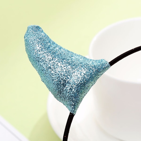 Glitter Devil Horns -panta Halloween-naamiaisasuun ja cosplayhin (ruusunpunainen)