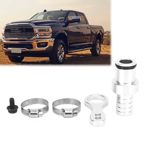 Kjølemiddel Bypass Slange Barb Adaptersett Erstatning for Dodge Ram Cummins 2009‑2019