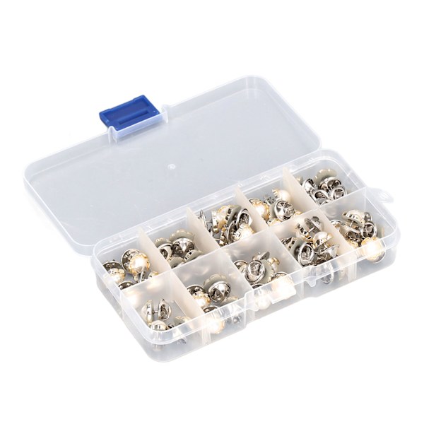 150 stk. Dekk over knapper Faux Pearl Style Plast Metall Bred applikasjon Kvinner Brosje Knapper for Sying Håndverk DIY Perle Blomst