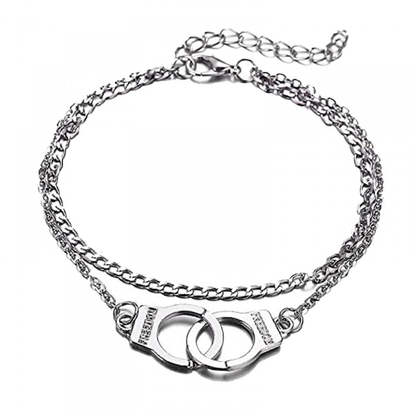 Guld Silver Handbojor Fotlänk Par Strand Fotlänk Fotkedja Silver
