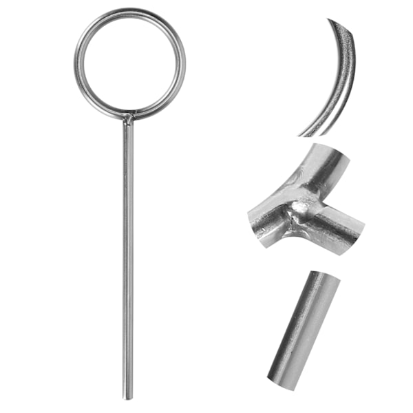 Laboratorie rustfrit stål støtte ring robust korrosionsbestandig laboratorieeksperiment 60mm / 2.4in