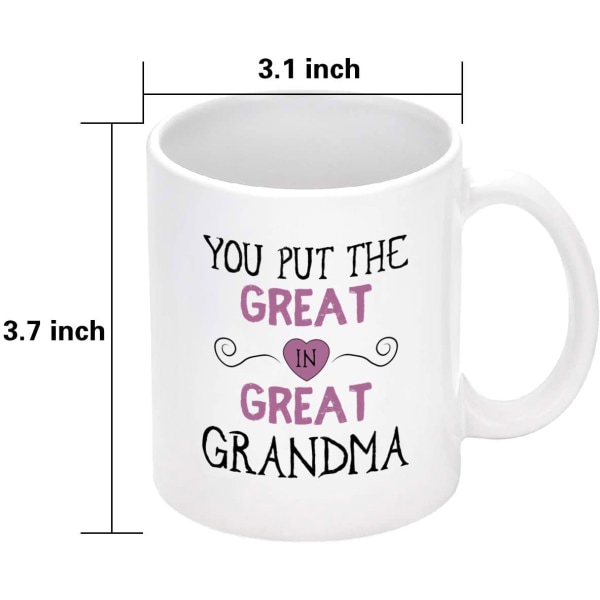Mors dags gaver Bedstemor Kaffe Krus, Du sætter den store i Bedstemor Bedste Bi