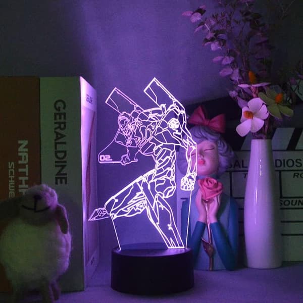 CLYARTPSAnime Evangelion 3D LED Lampe EVA-01 Test Type Figur