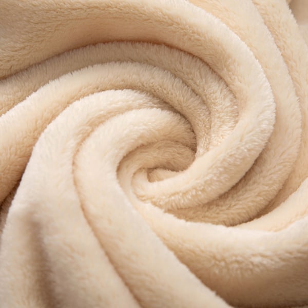 Flannel fleece mikrofiber tæppe, luksus letvægts