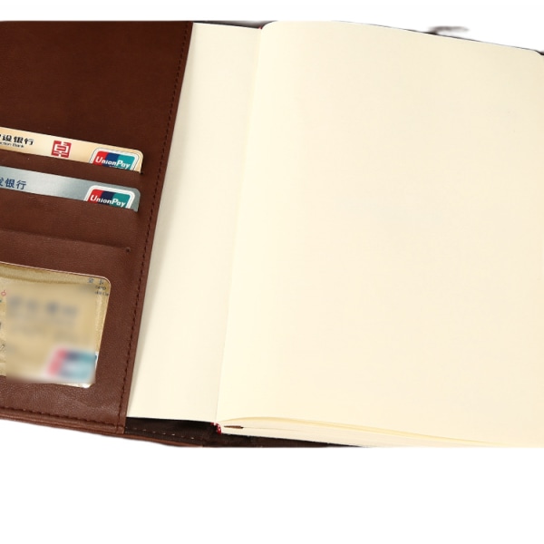 Dagbok Med Lås Notebook A5, Vintage Låsbart Papper Pu Leat