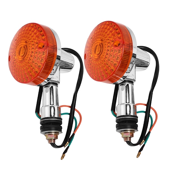 2 stk. Universelle 12V Motorcykel Blinklys Indikatorlys Blinkende Lampe