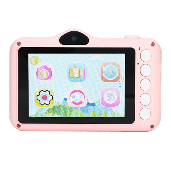 Lasten digitaalinen kamera 20MP Smart HD etu- ja takakuvaus Mini Cartoon Selfie -lelu Lasten lahja Pinkki