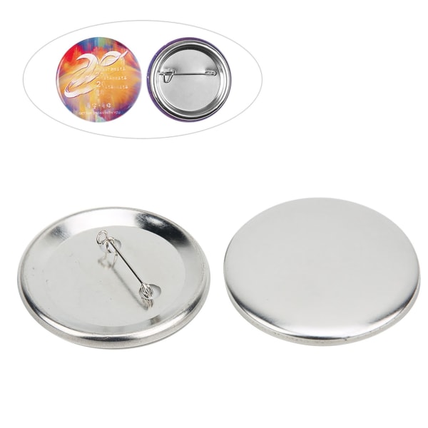 100 sæt 56mm badge pin knap dele badge fremstilling forsyninger DIY håndværk materialer