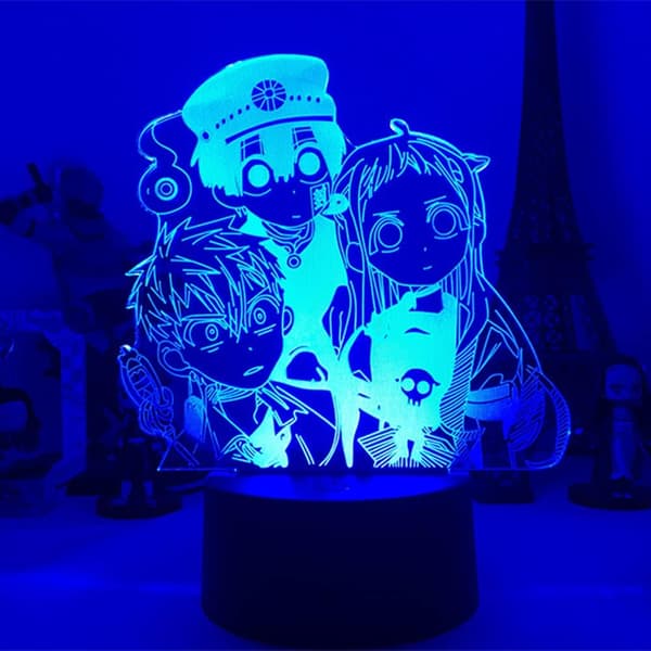 Anime Toalett-bundet Hanako-kun 3D Illusjon Nattlys, LED Ta