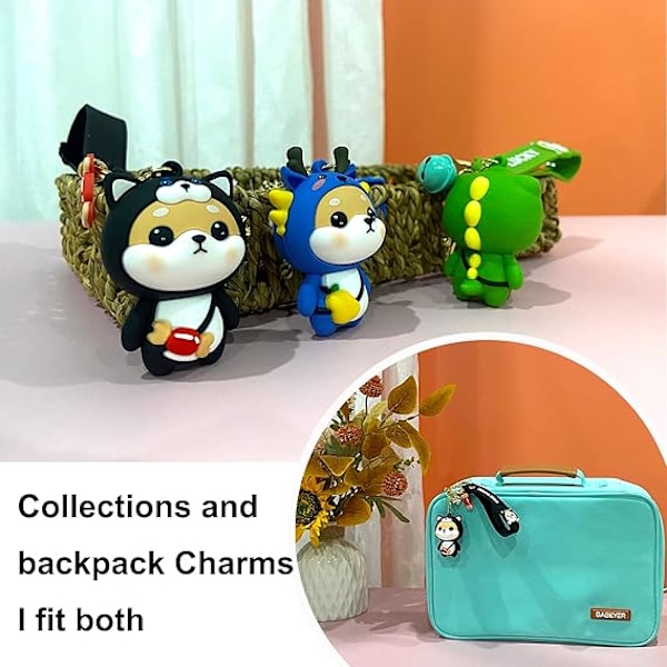 Sööt Keychain Kawaii Anime Avaimenperät Lapsille Reppujen Ripustuskorut Avaimenperä Tarvike Ystävän Lahja Naisille Tytölle Black Dog