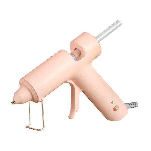 Mini limpistol DIY håndverk ergonomisk raskt smeltende limpistol med 10 limpinner for barn rosa