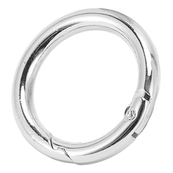 20 stk. fjederlåsringe - Moderne, elegante og innovative DIY kobberfjederlåsringe til halskæder, armbånd, ankelkæder og øreringe - Sølv