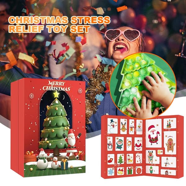 Jule-adventskalender med 24 rum, sensorisk fidget-legetøj til børn med særlige behov