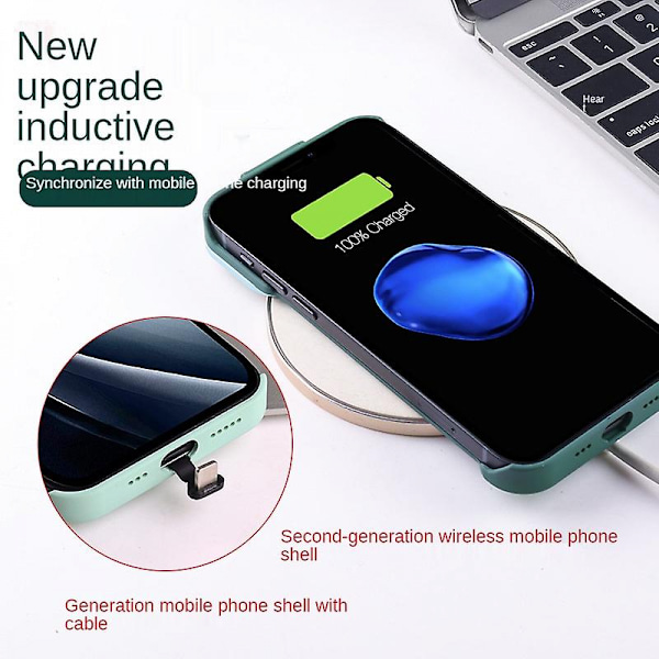 Passer til iPhone 12 Pro Max Mobiltelefon Cover med Lys