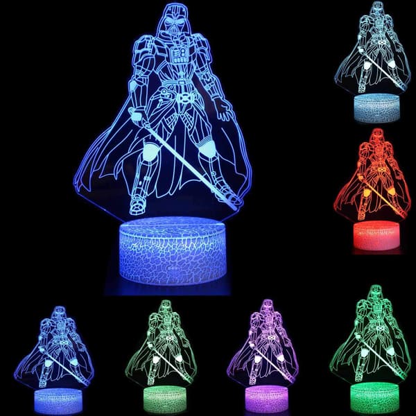 3D Illusjon Star Wars Nattlys Tre Mønster 7 Fargeendringer