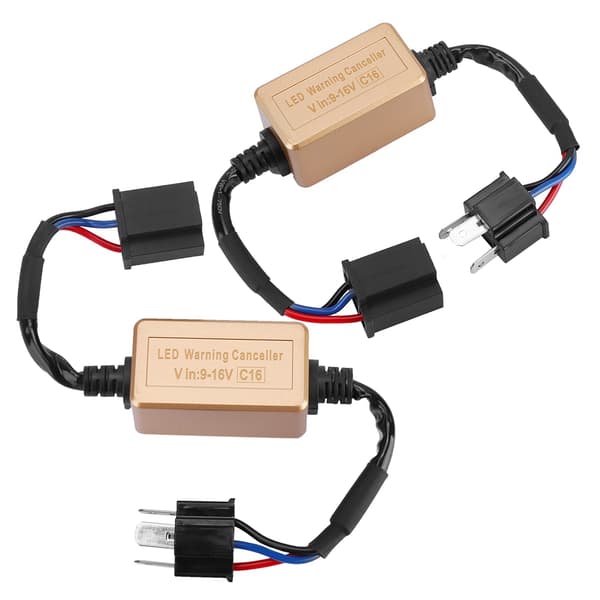 2 stk. H4 9003 LED Forlygte Dekoder Anti-Flimmer Modstand Fejl Advarsel Canceler