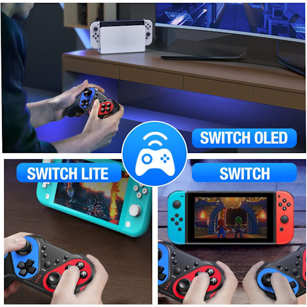Trådlös Switch-kontroller kompatibel med Nintendo Switch/L