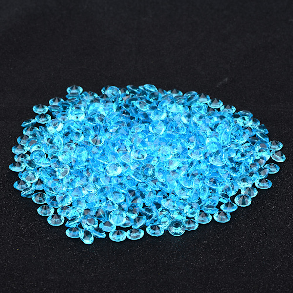 1000 stk 10 mm akrylperler bryllupsfestdekor DIY-pynt tilbehør (blå)