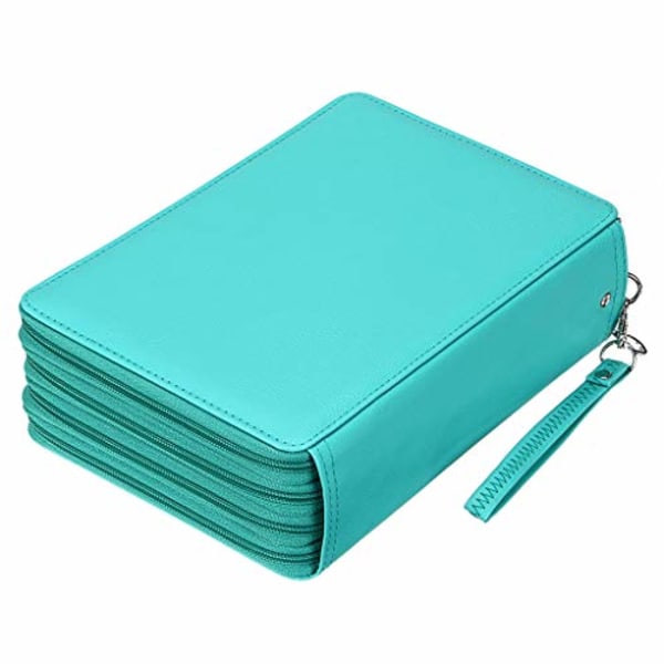 200 fack färgad pennfodral - Deluxe PU läder pennfodral E