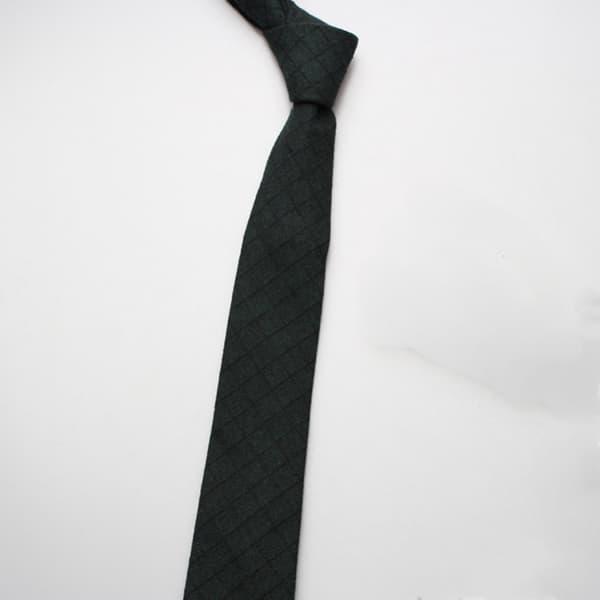 Herre bomulds jacquard slips, ternet/stribet slips tartan vævet ma