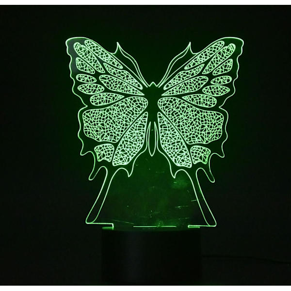 3D Natlampe Optisk Illusion Natlys, Touch LED Bord D