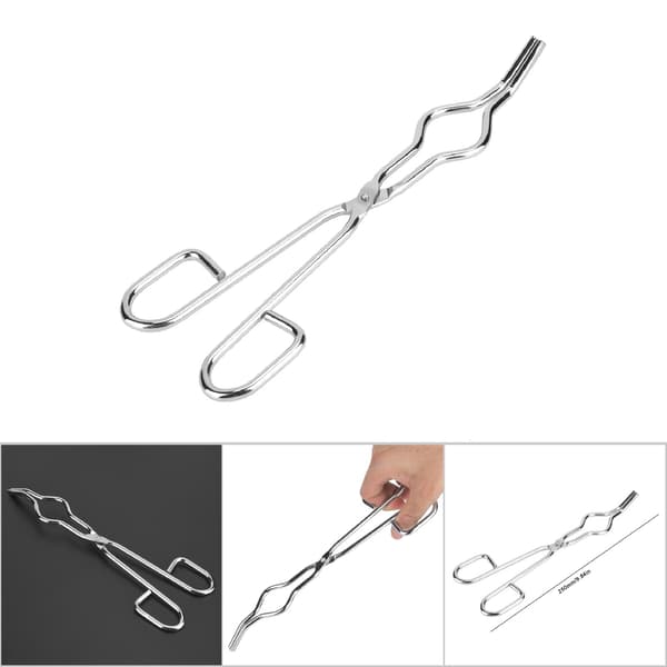 Rustfritt stål digel tvinge klemme begerholder med flyklasse nagle (250mm/9.84in)