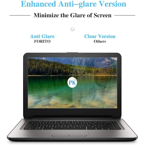 17,3” Laptop Anti Blåt Lys Anti Glare Skærmbeskytter, 2-pak Øjenbeskyttelse Blåt Lys Blokerende Skærmbeskytter til 17,3” med 16:9 Billedformat