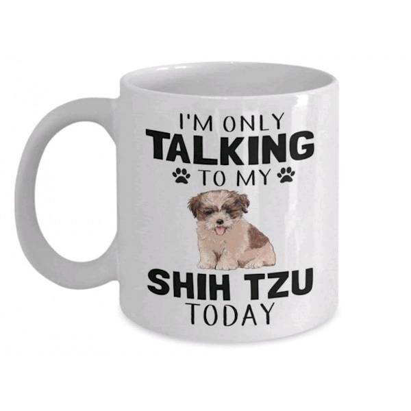 Jeg er kun en talende hund kaffekrus morgenmad krus sjov kaffekrus 11 ounce inspir