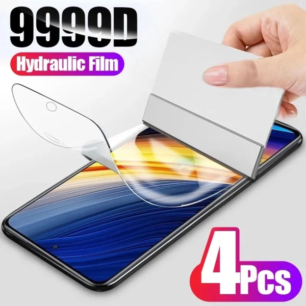 4 st Hydrogel Film för Xiaomi 10T 10T Pro skärmskydd