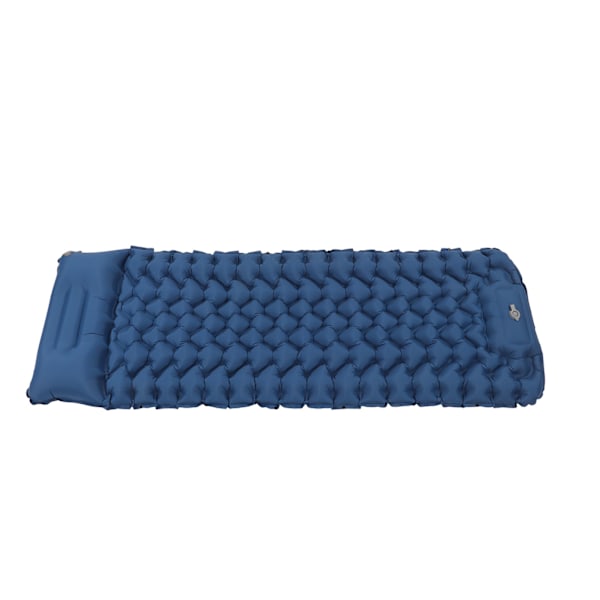 Oppblåsbar soveunderlag ergonomisk design fot oppblåsbar soveunderlag med oppbevaringspose for kontor utendørs camping marineblå