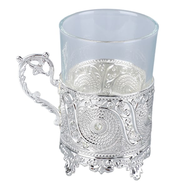 Legering Glas Ölmugg Matal Ölkrus Samlarobjekt Dekorativ Whiskymugg Drickmugg för Fars Dag Jul Födelsedag Sliver