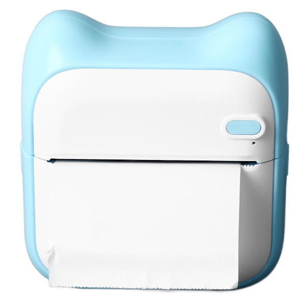 Bluetooth Mini Lommeprinter Blækfri Genopladelig Lomme Termisk Printer Trådløs Lomme Billedprinter med 5 Rullepapir
