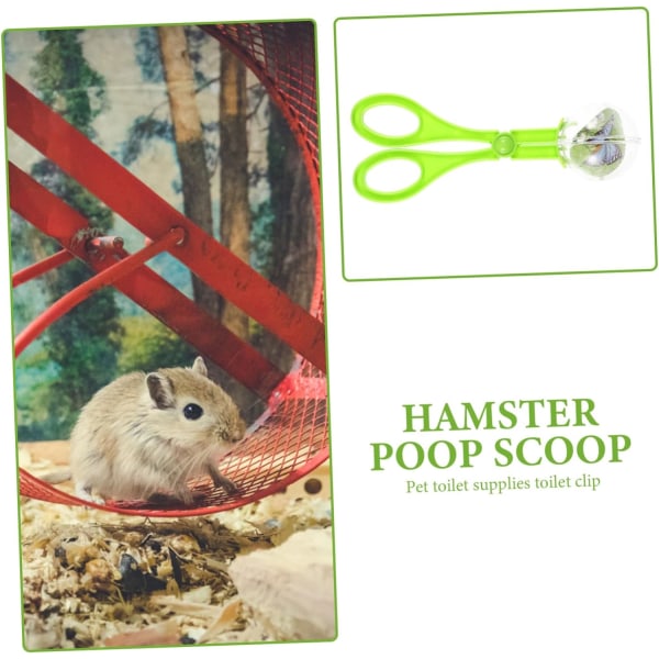 12 st Hamster Poop Clip Barn Saxar Plast Skedar Reptil Tillbehör Reptil Leksaker Pooper Scooper för Hamster Marsvin Tillbehör Sax Plast 12 18X7X5CMx2pcs