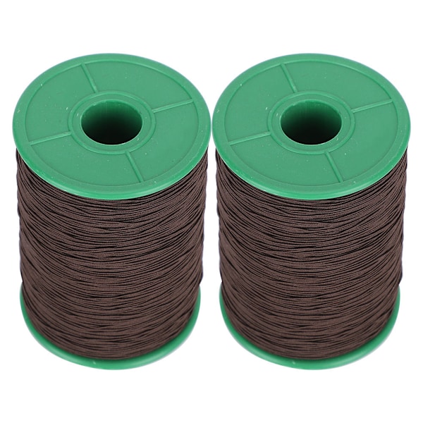 2 ruller elastisk snor perler tråd armbånd halskæde perlefremstilling sort 1mm 350meter/rulle