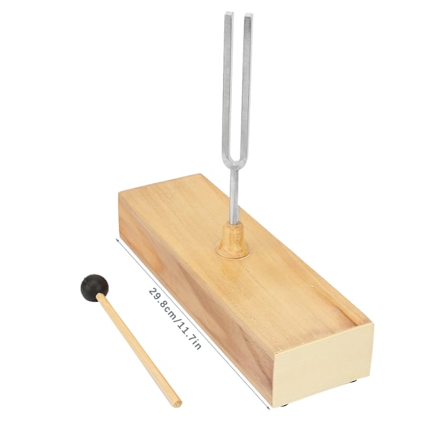 256HZ stemmegaffelinstrument for fysisk akustikkeksperiment med trebase