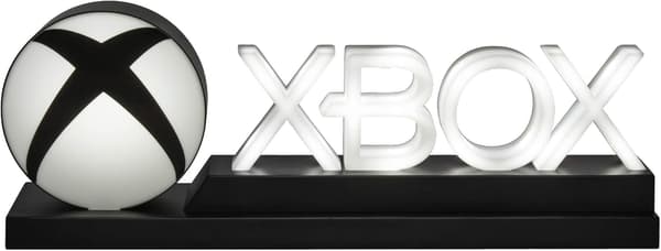 Xbox-ikoner lys, dynamisk og standard lysmoduser, lisensiert Xbox-spill skrivebordstilbehør og spillromdekor, Xbox-gave til menn