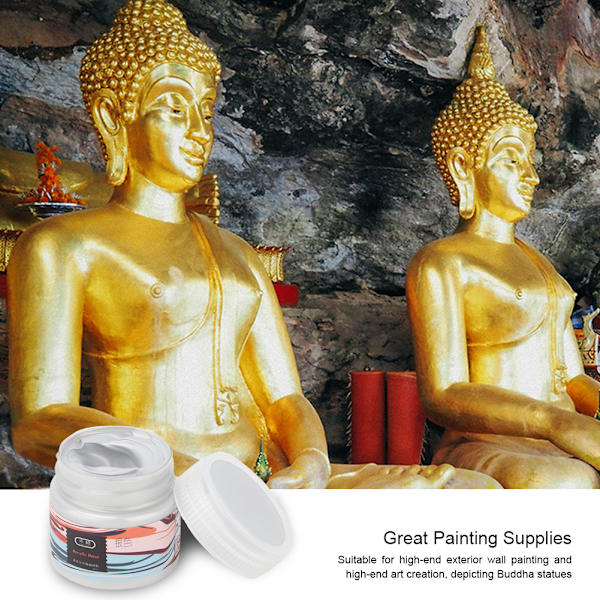 100ml Akrylmaling Kunstner Maling Pigment Kunst Håndværk Maling Tegning Maling(Sølv)