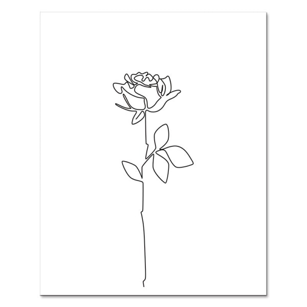 Väggkonst i minimalistisk stil för kvinnor Canvastryck Pos 50x70cm
