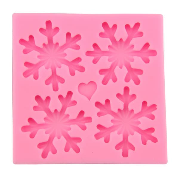 3D Jule-tema Silikone Fondantform Snefnug Sukker Ca