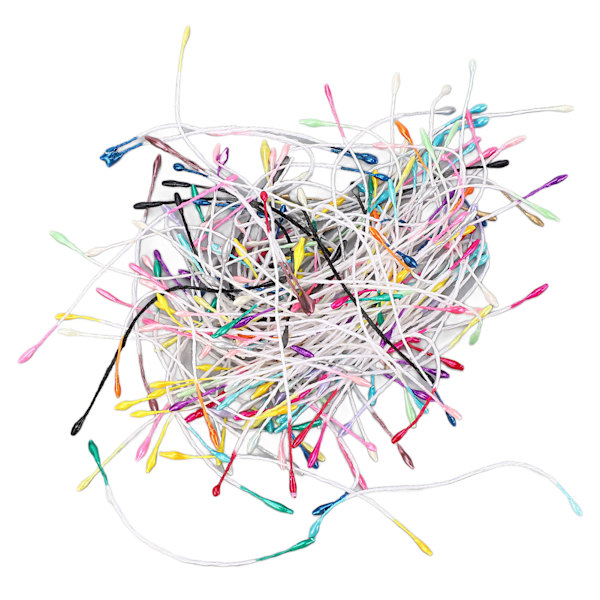 1800 stk. Blomsterstøv Kunstige Blomsterstøv Tilbehør Tilfældig Farve Plastik Blomst 1mm
