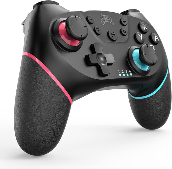 Trådlös Pro-kontroller kompatibel med Nintendo Switch, trådlös spelkontroll joystick med programmerbar funktion【2023 Uppgraderad version