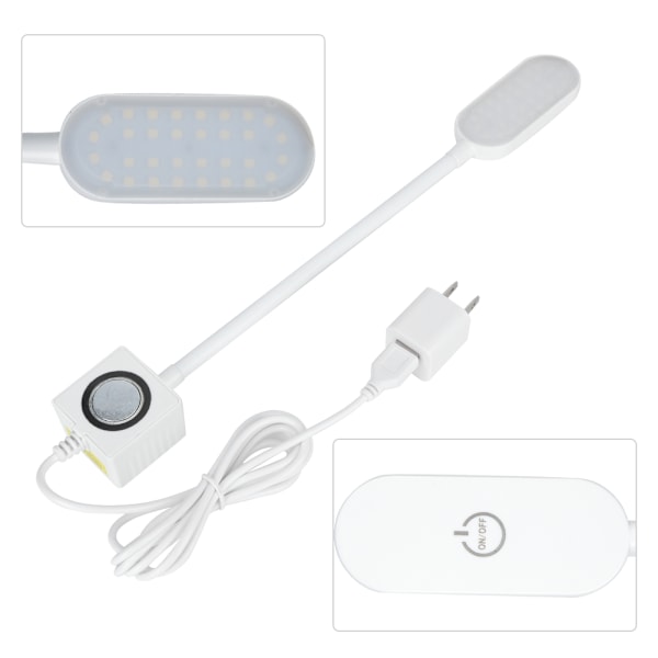 Ompelukoneen LED-valo, kaksoiskäyttöinen USB ja pistoke, 32 kpl helmiä (32 kpl valopalloja)