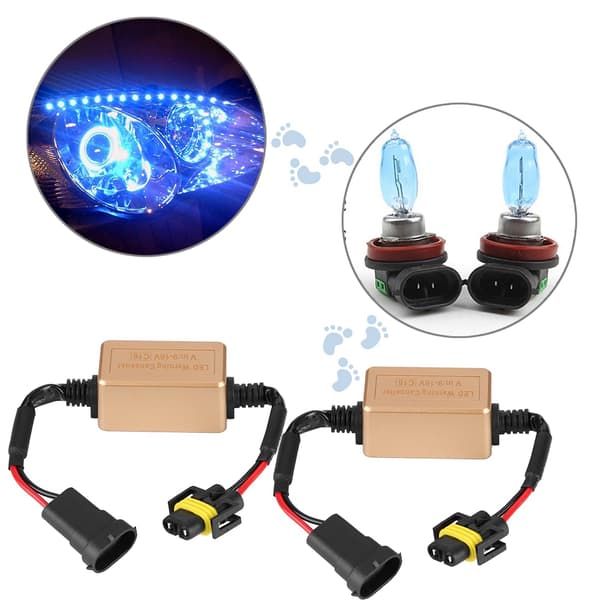 1 Par C16 LED Hovedlys Dekoder Enhet Anti-Flimmer Motstander Feil Kansellerer