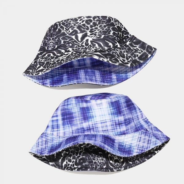 Hink med Tie Dye Vändbar Fiskare Sommar Strand Solhatt A