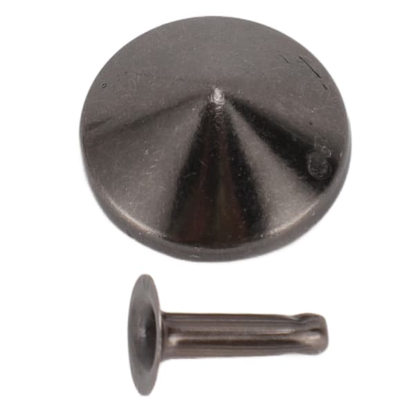 18mm Lædernitter Kit Rustfrit Fadeless Holdbart Jernnitte Stud DIY Lædernitte Tilbehør til Armbånd Hatte Bælter Grå