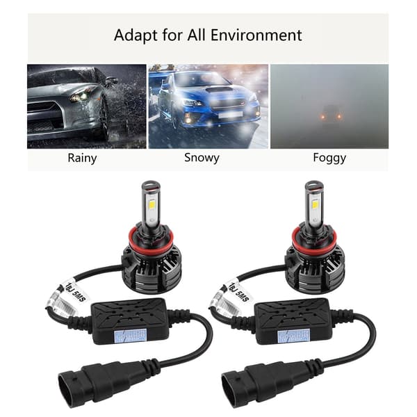 1 Par Super Lyse Bil LED-Hodelyskit Hodelyspærer 28W H11