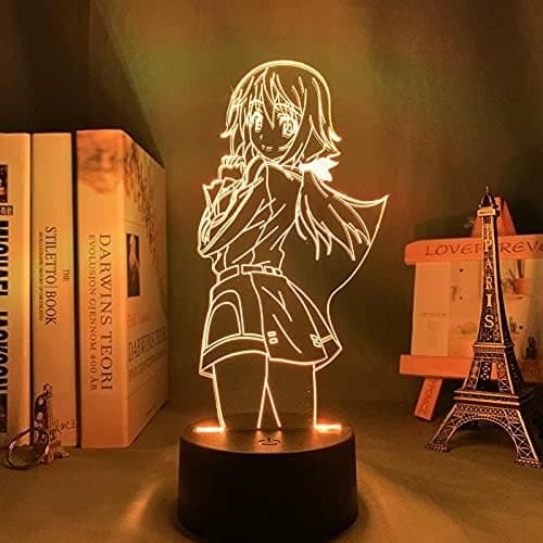 Stor Størrelse Bloom Into You Yuu Koito LED Nattlys for Seng