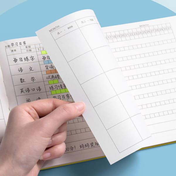 Målplanlegger 60 ark Dag Uke Måned Plan Tidshåndtering Selvdisiplin Måljournal for barn Studenter Skoleliv
